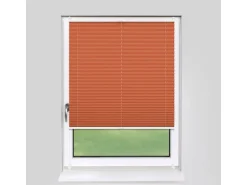 Deco-Raum Plissee Basic ohne Bohren 115x150cm Orange Blickdicht Klemmfix
