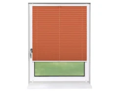 Deco-Raum Plissee Basic ohne Bohren 90x150cm Orange Blickdicht Klemmfix