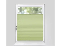 Deco-Raum Plissee Basic ohne Bohren 70x150cm Hellgrün Blickdicht Klemmfix