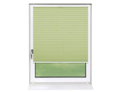 Deco-Raum Plissee Basic ohne Bohren 75x150cm Hellgrün Blickdicht Klemmfix