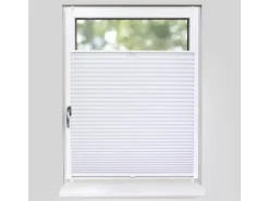 Deco-Raum Plissee Basic ohne Bohren 45x150cm Weiß Blickdicht Klemmfix