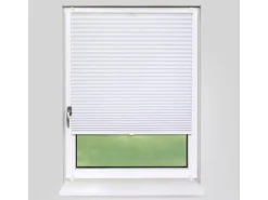 Deco-Raum Plissee Basic ohne Bohren 45x150cm Weiß Blickdicht Klemmfix