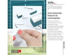 Deco-Raum Plissee Basic ohne Bohren 55x150cm Petrol Blickdicht Klemmfix