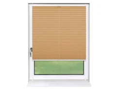 Deco-Raum Plissee Basic ohne Bohren 45x150cm Cappuccino Blickdicht Klemmfix