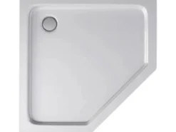 Dein Bau Projekt Duschtasse Fünfeck 80 x 80 x 5 cm o. Ablauf, Duschwanne