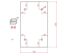 Dein Bau Projekt Glasvordach Zugspitze Grauglas VS-Glas 150 x 90 cm