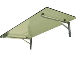 Dein Bau Projekt Glasvordach Zugspitze Klarglas VS-Glas 250 x 120 cm