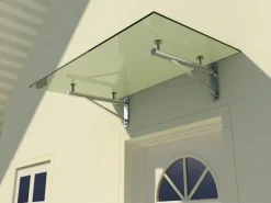 Dein Bau Projekt Glasvordach Elbrus Klarglas VS-Glas 225 x 90 cm