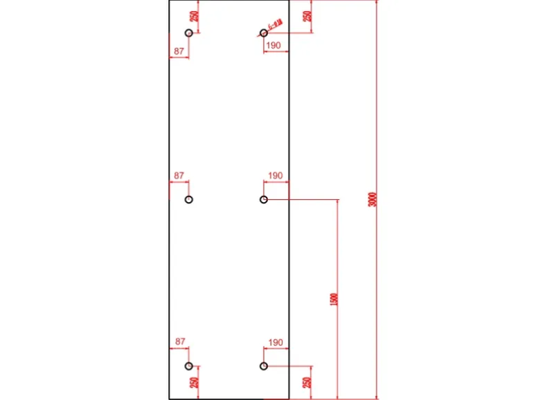 Dein Bau Projekt Glasvordach Model Schwert Klarglas VS-Glas 250 x 90 cm
