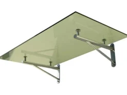 Dein Bau Projekt Glasvordach Elbrus Klarglas VS-Glas 200 x 90 cm