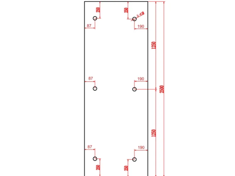 Dein Bau Projekt Glasvordach Zugspitze Klarglas VS-Glas 250 x 90 cm