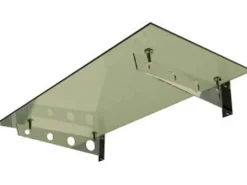 Dein Bau Projekt Glasvordach Model Schwert Klarglas VS-Glas 275 x 120 cm