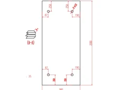 Dein Bau Projekt Glasvordach Zugspitze Klarglas VS-Glas 200 x 90 cm