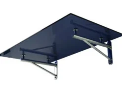 Dein Bau Projekt Glasvordach Elbrus Grauglas VS-Glas 150 x 90 cm