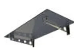 Dein Bau Projekt Glasvordach Model Schwert Grauglas VS-Glas 150 x 120 cm