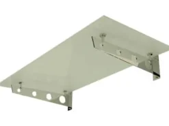 Dein Bau Projekt Glasvordach Model Schwert Milchglas VS-Glas 250 x 120 cm