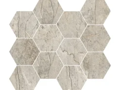 Dekorfliese Eleganza Hexagon Feinsteinzeug Oxford Grey 35 cm x 30,3 cm