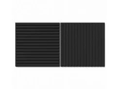 DenPanels Akkustikpanel 60 cm x 60 cm x 2 cm Schwarz