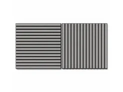 DenPanels Akkustikpanel 60 cm x 60 cm x 2 cm Betongrau