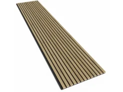 Denpanels Akustikpaneel Acu-Line Eiche Dunkel auf Melamin Filz 260 cm