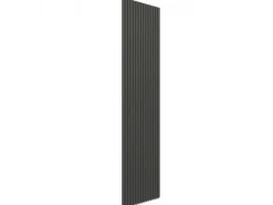 Denpanels Akustikpaneel Metal Edelstahl MDF 300 x 60 x 1,9 cm Schwarz