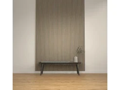 Denpanels Akustikpaneel Metal Bronze MDF 300 x 60 x 1,9 cm Schwarz