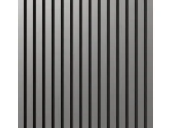 Denpanels Akustikpaneel Metal Aluminium MDF 300 x 60 x 1,9 cm Schwarz