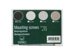 Denpanels Schrauben für Akustikpaneele TX20 Schwarz 50 Stück