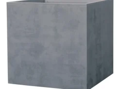 Deroma Pflanztopf Quadro Millenium 49 cm x 49 cm x 49 cm Aschgrau