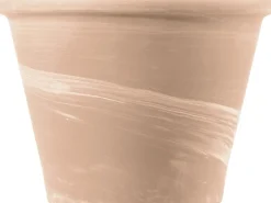 Deroma Pflanztopf Vasum Duo Ø 17 cm x 13 cm White Weiß gestreift