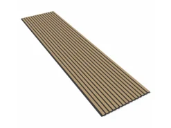 Designpaneel Eiche MDF Schwarz mit Furnier 60 cm x 240 cm