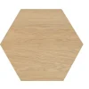 Designpaneel Hexagon Eiche Clear MDF Schwarz 25 cm x 25 cm 3 Stück