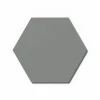 Designpaneel Hexagon Lino Ash Clear MDF Schwarz 50 cm x 50 cm 3 Stück