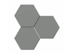 Designpaneel Hexagon Lino Ash Clear MDF Schwarz 50 cm x 50 cm 3 Stück