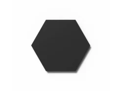 Designpaneel Hexagon Lino Nero Clear MDF Schwarz 25 cm x 25 cm 3 Stück