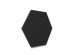 Designpaneel Hexagon Lino Nero Clear MDF Schwarz 25 cm x 25 cm 3 Stück