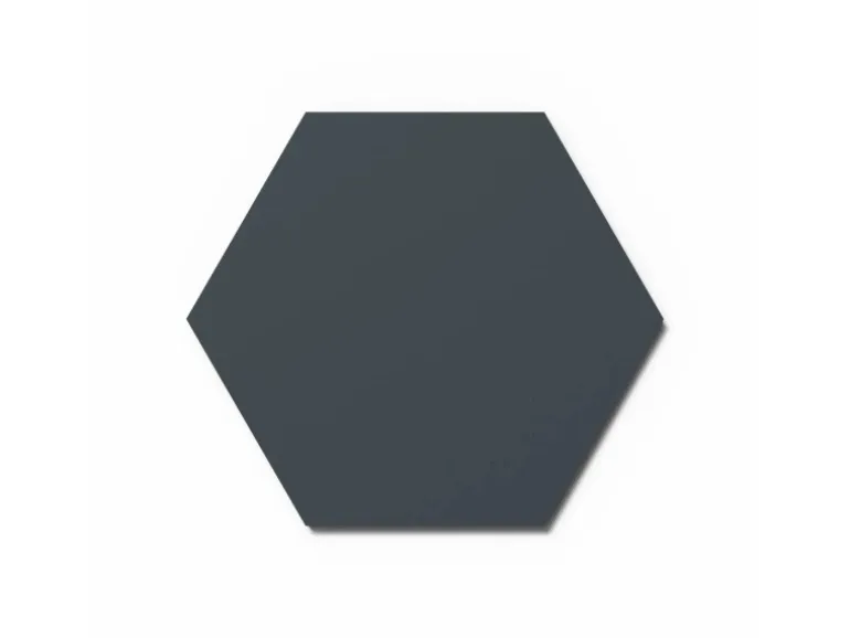 Designpaneel Hexagon Lino Smokey Blue Clear MDF Schwarz 50 cm x 50 cm 3 Stück