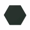 Designpaneel Hexagon Lino Conifer Clear MDF Schwarz 50 cm x 50 cm 3 Stück