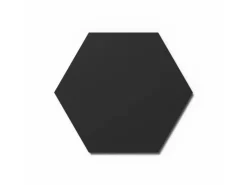 Designpaneel Hexagon Lino Nero Clear MDF Schwarz 50 cm x 50 cm 3 Stück