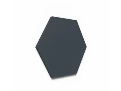 Designpaneel Hexagon Lino Smokey Blue Clear MDF Schwarz 25 cm x 25 cm 3 Stück