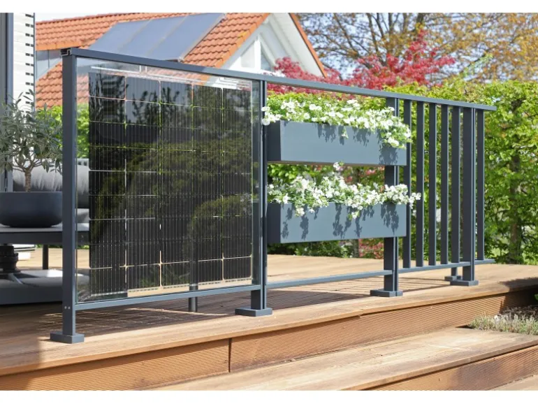 Dieda Geländer Linus Vario Aluminium 100 cm x 100 cm Anthrazit