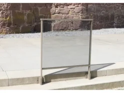 Dieda Geländer Linus Vario Seitliche Montage Aluminium 100 cm x 100 cm Taupe