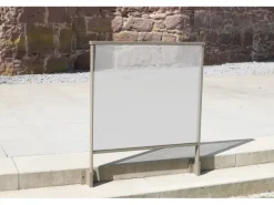 Dieda Geländer Linus Vario Seitliche Montage Aluminium 100 cm x 100 cm Taupe