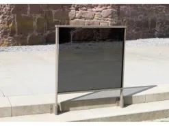 Dieda Geländer Linus Vario Seitliche Montage Aluminium 100 cm x 100 cm Taupe