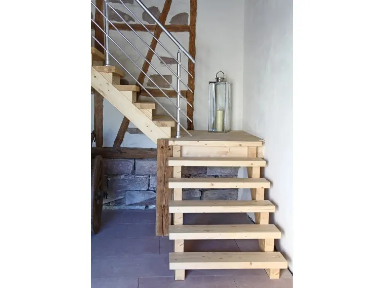 Dieda Geländerset Aluminium Eloxiert waagerechte Rundstäbe 100 cm x 150 cm