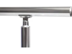 Dieda Geländerset Aluminium Eloxiert waagerechte Rundstäbe 100 cm x 150 cm