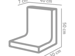 Diephaus L-Stein unbewehrt Grau 50 x 40 x 30 x 7 cm L-Stein