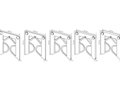 Distanzklötze 5 x 10 Stk. Pro Hänger 100 x 22 x 1, 2, 3, 4, 5 mm