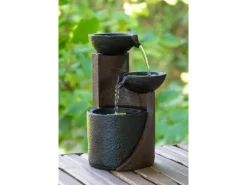 Dobar Zimmerbrunnen Kaskade in Steinoptik mit Deko-Steinen und 3 Stufen