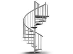 DOLLE Außenspindeltreppe Gardenspin mit Metallstufen Ø 125 cm Höhe bis 282